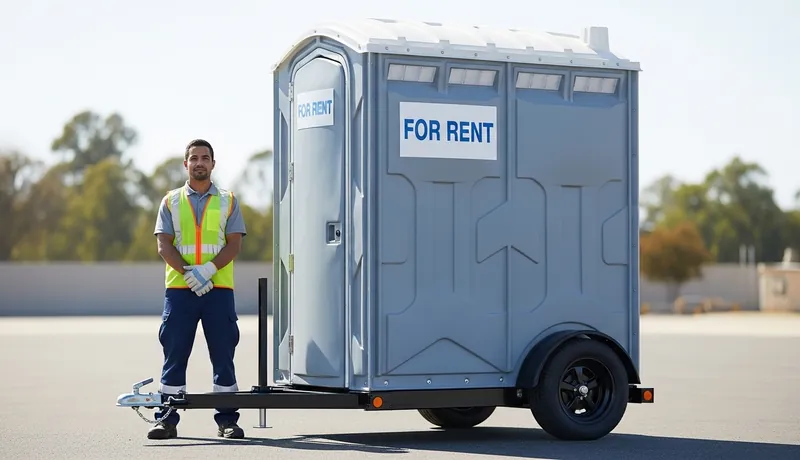 Securing porta potties during storms